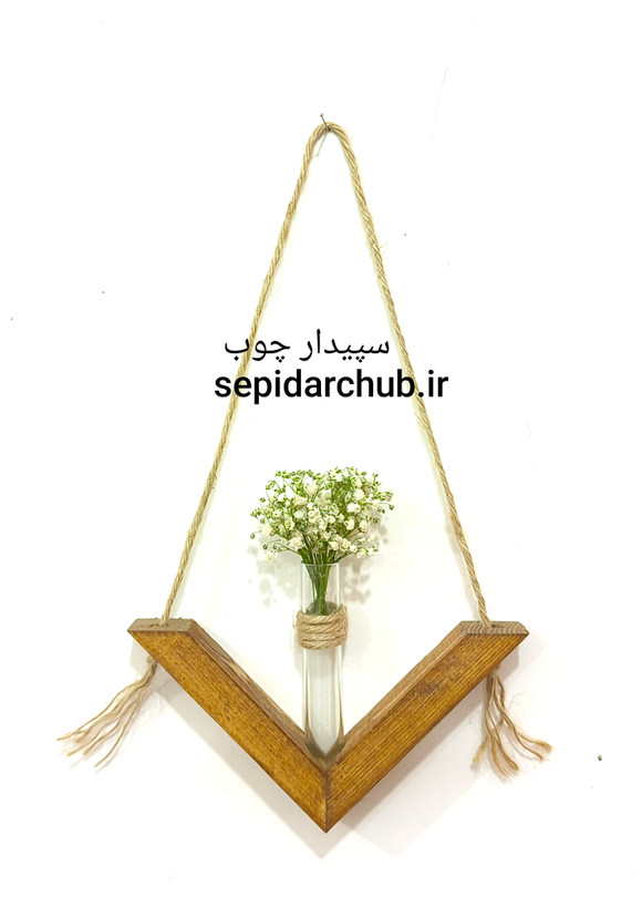گلدان چوبی دیواری مدل سایز کوچک