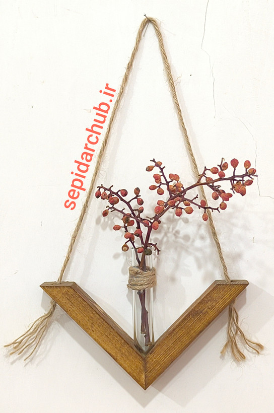گلدان چوبی دیواری مدل سایز کوچک